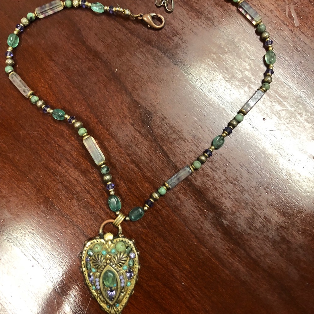 Michal Golan handmade heart pendant necklace